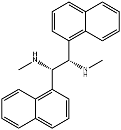 1,2-Ethanediamine, N1,N2-dimethyl-1,2-di-1-naphthalenyl-, (1S,2S)- Struktur