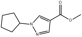 Methyl-1-cyclopentyl-1H-pyrazole-4-carboxylate Struktur