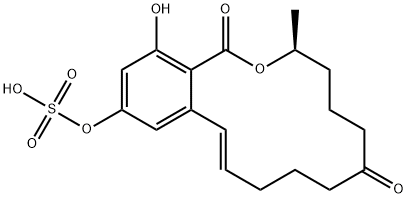 zearalenone-4-sulfate Struktur