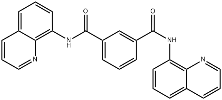 1-N,3-N-di(quinolin-8-yl)benzene-1,3-dicarboxamide Struktur