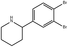 Piperidine, 2-(3,4-dibromophenyl)- Struktur