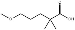 Pentanoic acid, 5-methoxy-2,2-dimethyl- Struktur