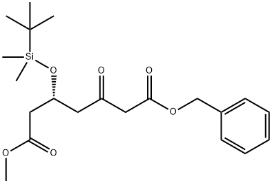 Heptanedioic acid, 3-[[(1,1-dimethylethyl)dimethylsilyl]oxy]-5-oxo-, 1-methyl 7-(phenylmethyl) ester, (3R)- Struktur