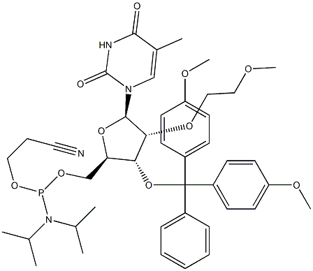 Rev 2'-O-MOE-5MeU-5'-amidite Struktur