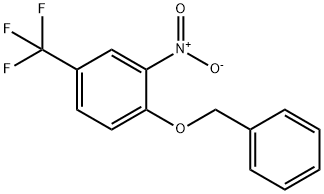 1-(benzyloxy)-2-nitro-4-(trifluoromethyl)benzene Struktur