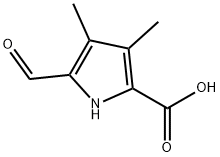 1H-Pyrrole-2-carboxylic acid, 5-formyl-3,4-dimethyl- Struktur