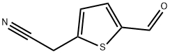 2-Thiopheneacetonitrile, 5-formyl- Struktur