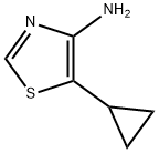 4-Thiazolamine, 5-cyclopropyl- Struktur