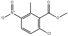 6-氯-2-甲基-3-硝基苯甲酸甲酯 結(jié)構(gòu)式