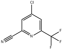 2-Pyridinecarbonitrile, 4-chloro-6-(trifluoromethyl)- Struktur