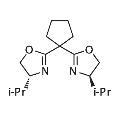 (4R,4'R)-2,2'-Cyclopentylidenebis[4,5-dihydro-4-isopropy
loxazole],99%e.e. Struktur