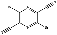 2,5-Pyrazinedicarbonitrile, 3,6-dibromo- Struktur