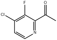 1-(4-chloro-3-fluoropyridin-2-yl)ethanone Struktur