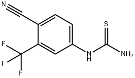 Thiourea, N-[4-cyano-3-(trifluoromethyl)phenyl]- Struktur