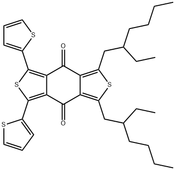 1,3-bis(2-ethylhexyl)-5,7-di(thiophen-2-yl)-4H,8H-benzo[1,2-c:4,5-c ']dithiophene-4,8-dione Struktur