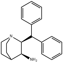 1-Azabicyclo[2.2.2]octan-3-amine, 2-(diphenylmethyl)-, (2S,3S)- Struktur