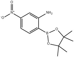 5-Nitro-2-(tetramethyl-1,3,2-dioxaborolan-2-yl)aniline Structure