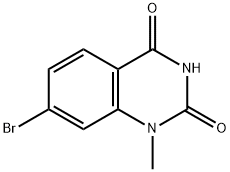 2,4(1H,3H)-Quinazolinedione, 7-bromo-1-methyl- Struktur