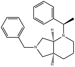 1H-Pyrrolo[3,4-b]pyridine, octahydro-1-[(1R)-1-phenylethyl]-6-(phenylmethyl)-, (4aS,7aS)-