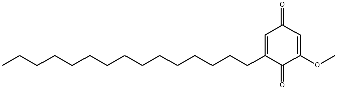 2,5-Cyclohexadiene-1,4-dione, 2-methoxy-6-pentadecyl- Struktur