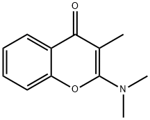 4H-1-Benzopyran-4-one, 2-(dimethylamino)-3-methyl-