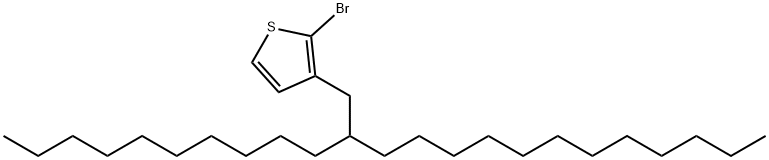 Thiophene, 2-bromo-3-(2-decyltetradecyl)- Struktur