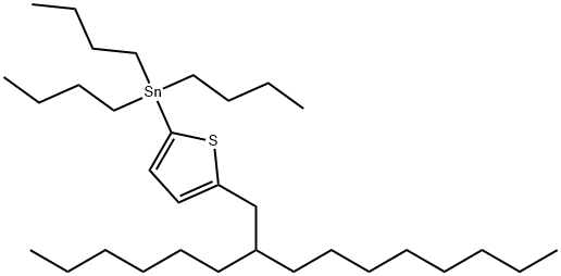 Stannane, tributyl[5-(2-hexyldecyl)-2-thienyl]- Struktur