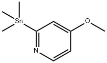 Pyridine, 4-methoxy-2-(trimethylstannyl)- Struktur