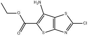 ethyl 6-amino-2-chlorothieno[2,3-d][1,3]thiazole-5-carboxylate Struktur