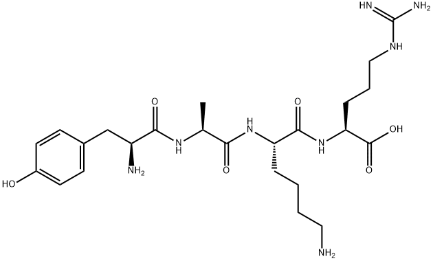 H-Tyr-Ala-Lys-Arg-OH Struktur