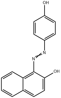 2-Naphthalenol, 1-[2-(4-hydroxyphenyl)diazenyl]- Struktur