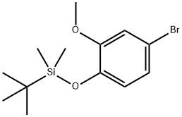 Benzene, 4-bromo-1-[[(1,1-dimethylethyl)dimethylsilyl]oxy]-2-methoxy- Struktur