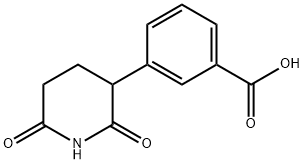 Benzoic acid, 3-(2,6-dioxo-3-piperidinyl)- Struktur