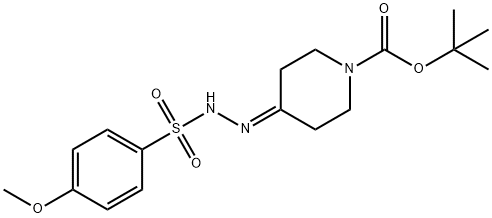 1-Piperidinecarboxylic acid, 4-[2-[(4-methoxyphenyl)sulfonyl]hydrazinylidene]-, 1,1-dimethylethyl ester