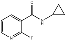 3-Pyridinecarboxamide, N-cyclopropyl-2-fluoro- Struktur