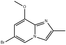 6-bromo-8-methoxy-2-methylimidazo[1,2-a]pyridin e Struktur