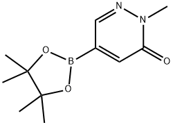 3(2H)-Pyridazinone, 2-methyl-5-(4,4,5,5-tetramethyl-1,3,2-dioxaborolan-2-yl)- Struktur