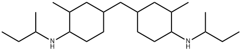 Cyclohexanamine, 4,4-methylenebis2-methyl-N-(1-methylpropyl)- Struktur