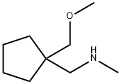 (3)1-(1-(methoxymethyl)cyclopentyl)-N-methylmethanamine Struktur