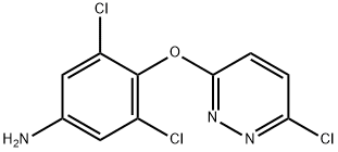 Benzenamine, 3,?5-?dichloro-?4-?[(6-?chloro-?3-?pyridazinyl)?oxy]?- Struktur