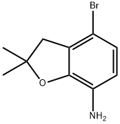 7-Benzofuranamine, 4-bromo-2,3-dihydro-2,2-dimethyl- Struktur