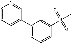 3-[3-(Methylsulfonyl)phenyl]pyridine Struktur