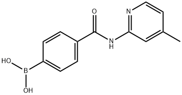 4-((4-Methylpyridin-2-yl)carbamoyl)phenylboronic acid Struktur