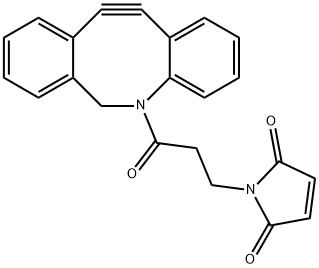 1H-Pyrrole-2,5-dione, 1-[3-(11,12-didehydrodibenz[b,f]azocin-5(6H)-yl)-3-oxopropyl]- Struktur