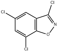 1,2-Benzisoxazole, 3,5,7-trichloro- Struktur