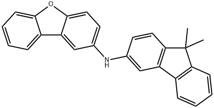 2-Dibenzofuranamine, N-(9,9-dimethyl-9H-fluoren-3-yl)- Struktur