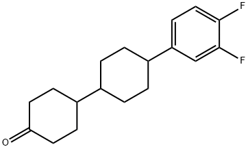 4-[4-(3,4-Difluorphenyl)-cyclohexyl]-cyclohexanon Struktur