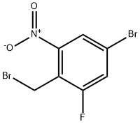 Benzene, 5-bromo-2-(bromomethyl)-1-fluoro-3-nitro- Struktur