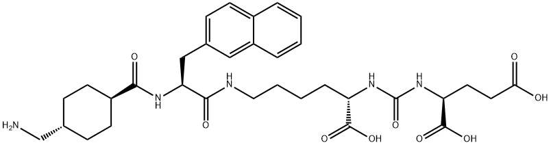 Vipivotide tetraxetan Linker Struktur