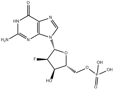 5'-Guanylic acid, 2'-deoxy-2'-fluoro- Struktur